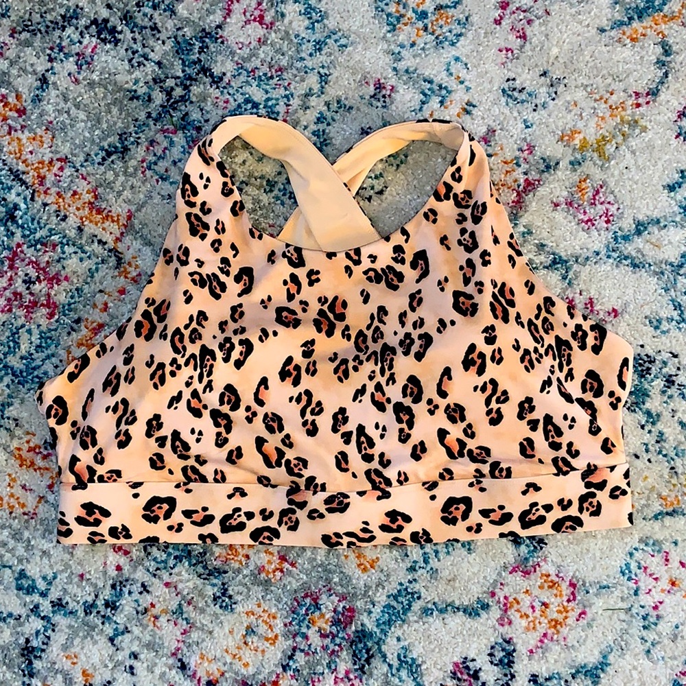 Fabletics Leopard Sports Bra